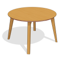 sh_Mesa Tbls Gogo Dining Table Circular h75cm